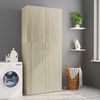 vidaXL Armoire de rangement ch&ecirc;ne sonoma bois d'ing&eacute;nierie