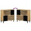 vidaXL Armoire latérale 80x33x75 cm bois massif de manguier