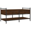 vidaXL Table basse ch&ecirc;ne marron 99x50x50 cm bois d'ing&eacute;nierie