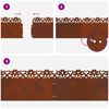 vidaXL Bordures de pelouse 20 pcs Rouill&eacute; 103 x 0,05 x 22 cm