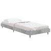 vidaXL Cadre de lit sans matelas gris béton 75x190 cm