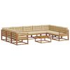 vidaXL Ensemble de canap&eacute;s d'ext&eacute;rieur 10 pcs Naturel et Beige