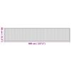 vidaXL Tapis rectangulaire naturel 80x400 cm bambou