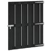 vidaXL Porte de Jardin 100 x 112 cm WPC et Aluminium Noir