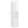 vidaXL Ensemble de meubles de salle de bain Blanc brillant Aggloméré