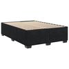 vidaXL Sommier &agrave; lattes de lit avec matelas Noir 140x190 cm Velours