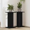 vidaXL Support de Plante 2 pcs Chêne noir 30 x 30 x 60 cm
