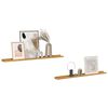 vidaXL &Eacute;tag&egrave;re Murale 2 pcs Beige 100 x 9 x 3 cm Bois d'ing&eacute;nierie