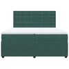 vidaXL Sommier à lattes de lit et matelas Vert foncé 200x200cm Velours