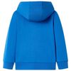 Sweatshirt &agrave; capuche avec fermeture &eacute;clair pour enfants bleu 116
