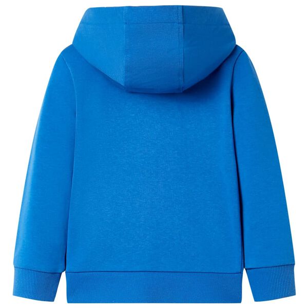 Sweatshirt &agrave; capuche avec fermeture &eacute;clair pour enfants bleu 116