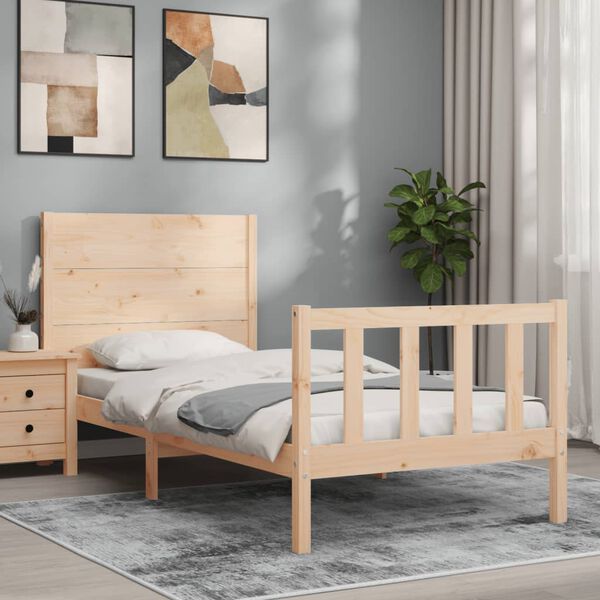 vidaXL Cadre de lit sans matelas 100x200 cm bois massif de pin