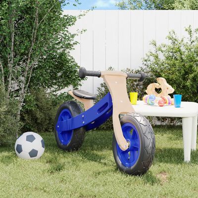 vidaXL Vélo d'équilibre pour enfants avec pneus pneumatiques bleu