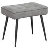 vidaXL Chaise de relaxation avec tabouret Gris clair Velours