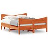 vidaXL Cadre de lit sans matelas cire marron 160x200cm bois pin massif