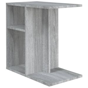 vidaXL Table d'appoint Sonoma gris 50x30x50 cm Bois d'ing&eacute;nierie