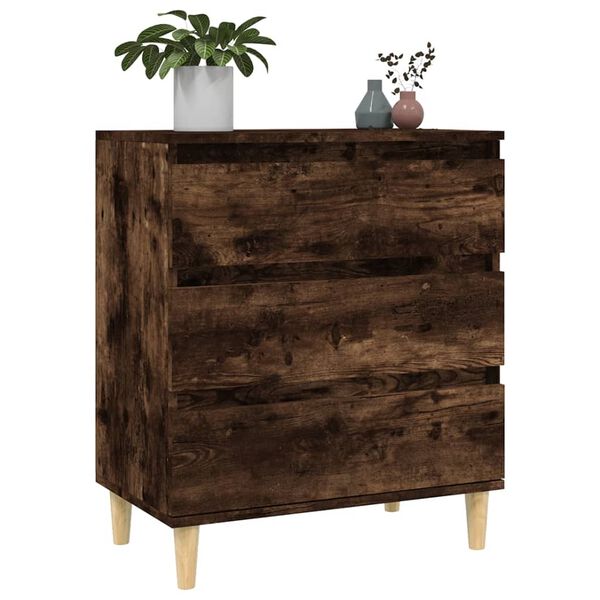 vidaXL Buffet Chêne fumé 60x35x70 cm Bois d'ingénierie