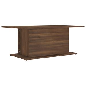 vidaXL Table basse ch&ecirc;ne marron 102x55,5x40 cm bois d'ing&eacute;nierie
