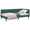vidaXL Cadre de lit d'angle Vert foncé 80 cm x 200 cm Velours