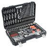 YATO Kit de cl&eacute;s &agrave; cliquet 216 pi&egrave;ces YT-38841