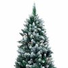 vidaXL Sapin de No&euml;l artificiel Vert 210 cm PVC, Acier et Plastique