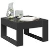 vidaXL Table basse avec LED infini noir 50x53x30 cm