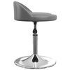 vidaXL Chaise pivotante de salle &agrave; manger Gris Similicuir