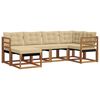 vidaXL Ensemble de canap&eacute;s d'ext&eacute;rieur 6 pcs Naturel et Beige