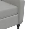 vidaXL Fauteuil inclinable Gris clair Velours