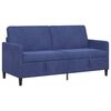 vidaXL Sofa avec rangement 3 place Bleu police 172 x 78 x 87 cm