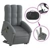 vidaXL Fauteuil de massage inclinable Gris fonc&eacute; Tissu