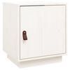 vidaXL Table de chevet Blanc 40x34x45 cm Bois de pin massif