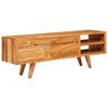 vidaXL Meuble TV Marron 110 x 30 x 40 cm Bois d'Acacia Massif