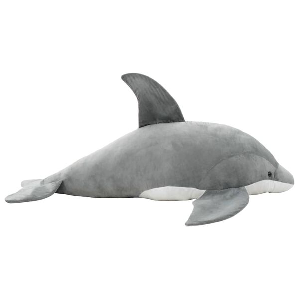 vidaXL dauphin en peluche Gris