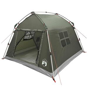 vidaXL Tente instantan&eacute;e imperm&eacute;able 2 personne Vert arm&eacute;e