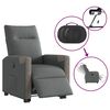 vidaXL Fauteuil inclinable &eacute;lectrique gris fonc&eacute; tissu