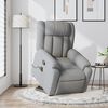 vidaXL Fauteuil de massage inclinable Gris clair Tissu