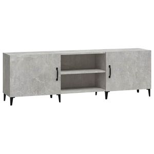 vidaXL Meuble TV gris b&eacute;ton 150x30x50 cm bois d'ing&eacute;nierie