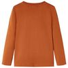 T-shirt enfants à manches longues orange brûlé 128