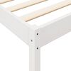 vidaXL Lit biblioth&egrave;que sans matelas blanc 140x190 cm bois pin massif
