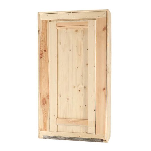 Esschert Design Table de bar murale avec &eacute;tag&egrave;re rabattable L Naturel