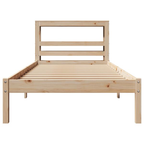 vidaXL Cadre de lit sans matelas 90x200 cm bois de pin massif