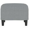 vidaXL Repose-pied Gris clair 60x50x41 cm Tissu