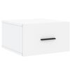 vidaXL Table de chevet murale blanc 35x35x20 cm