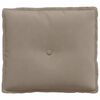 vidaXL Coussin de Dos Taupe 50 x 45 cm Tissu en microfibre