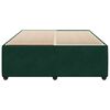 vidaXL Cadre de lit sans matelas vert fonc&eacute; 140x190 cm velours