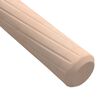 vidaXL Chevilles en bois 2 pcs Naturel &Oslash; 6 x 40 mm Bois Massif