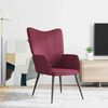 vidaXL Chaise de relaxation Rouge bordeaux Tissu