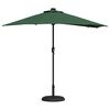vidaXL Parasol de jardin Vert 294 x 150 x 223 cm Polyester et Acier