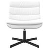 vidaXL Chaise pivotante Blanc 63 x 75 x 76 cm PU